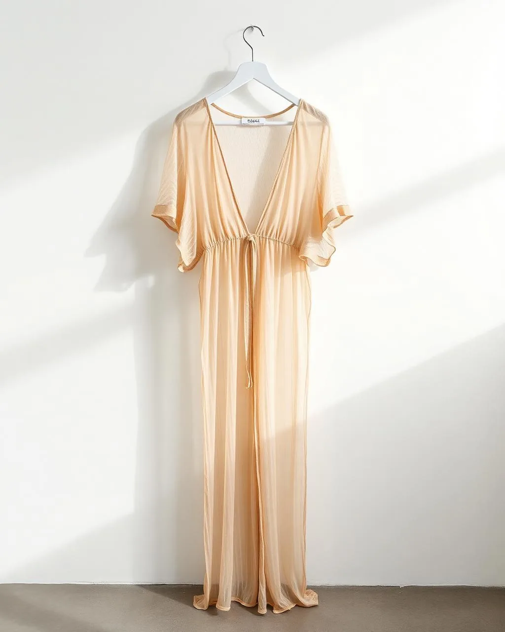 Sand Mesh Cover-Up Dress