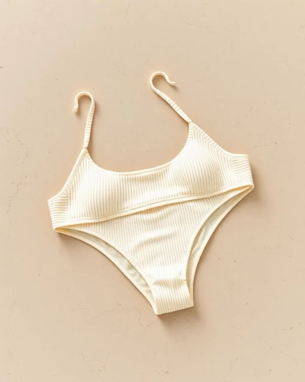 Ivory Ribbed Set
