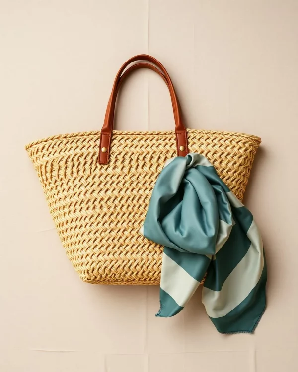 Woven Tote & Scarf